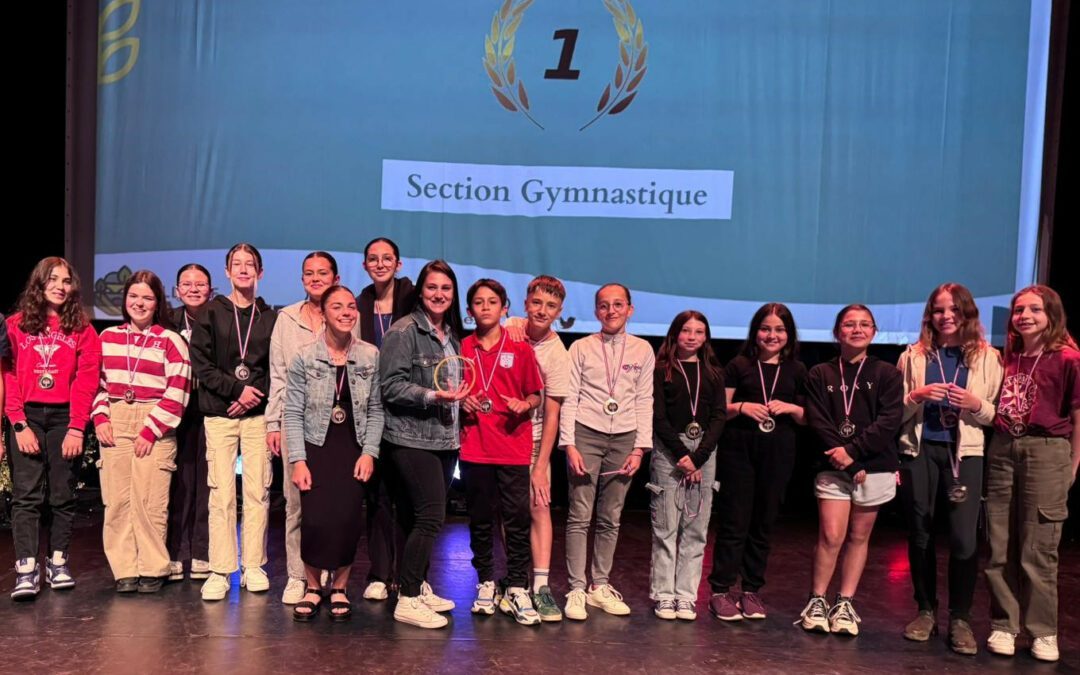 Les gymnastes de la Section sont récompensés par la ville de La Flèche